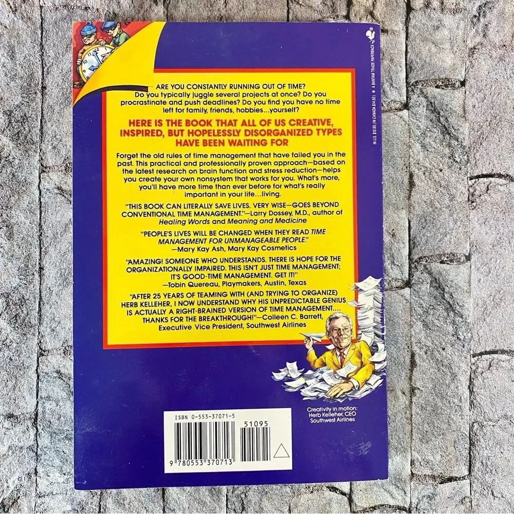 Time Management for Unmanageable People by Ann McGee-Cooper Paperback